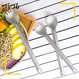 TiTo Titanium Spork and Spoon Long Handle Ultralight Camping Flatware view 9