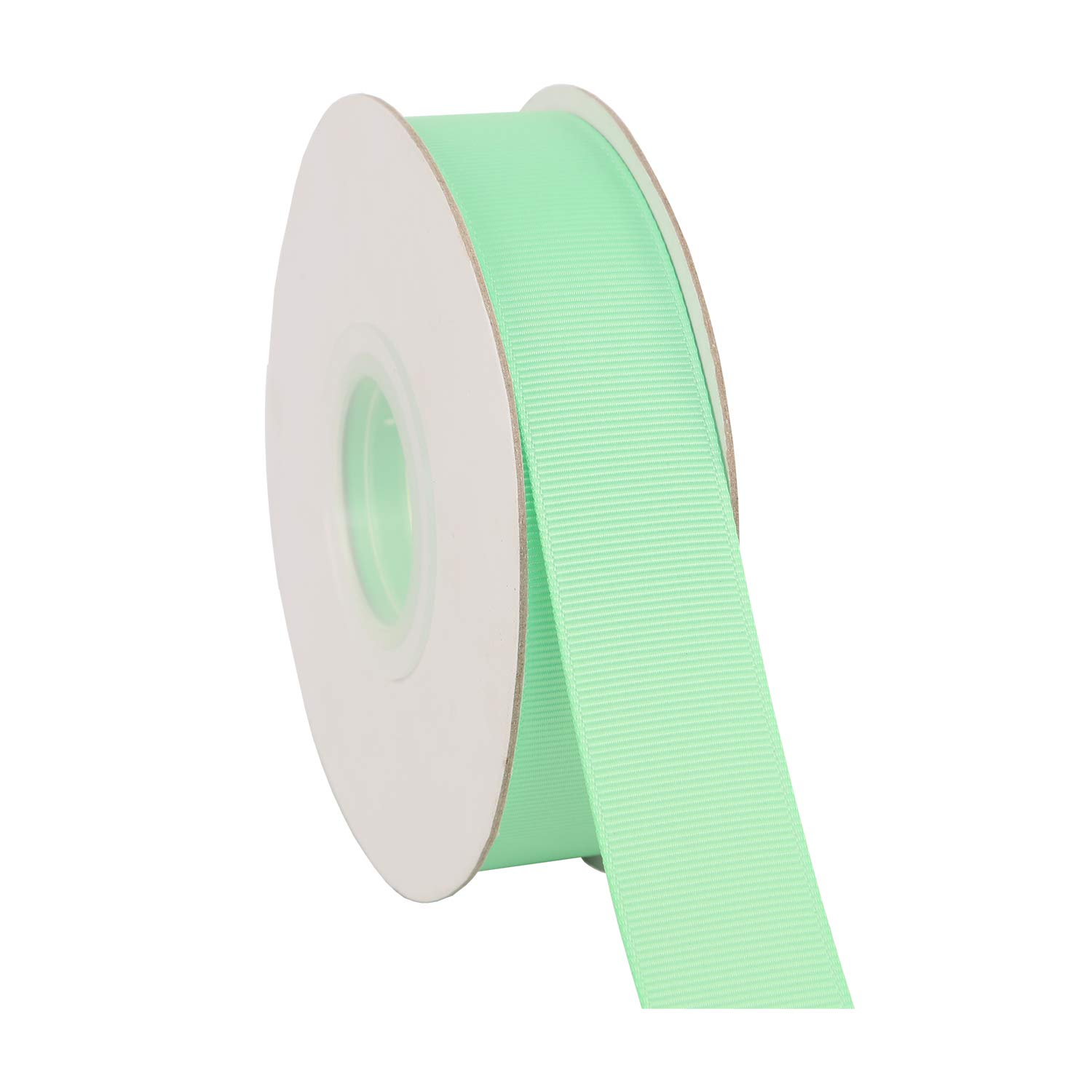 Ribbonitlux 25mm Wide Solid Grosgrain Ribbon 22 Meters (530-Mint, Set for Gift Wrapping, Party Decor, Sewing Applications, Wedding and Craft