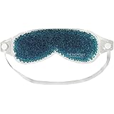 TheraPearl Eye-ssential Mask, Reusable Eye Mask with Flexible Gel Beads for Hot Cold Therapy, Best Spa Eye Wrap for Puffy Eyes, Non Toxic Compress for Swollen Eyes, Relaxation, Hot Cold Pack