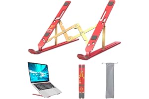 FOBELEC Laptop Stand, Computer Tablet Stand, Adjustable Aluminum Foldable Portable Laptop Holder Riser , Compatible with MacB