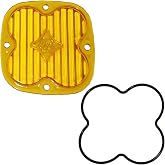 Baja Designs Lens Kit for Squadron Pro and Sport LED Light - Optical Lens with Silicone O-Ring, Easy Installation, Waterproof, Dustproof (Wide Cornering, Baja Amber)