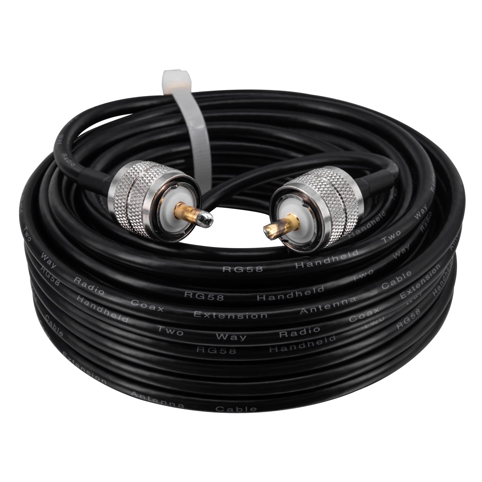Boobrie PL259 Cable 10M CB Radio Cable RG58 Coaxial Cable 50ohms PL259 Male Jumper UHF Male to Male Cable Antenna Low Loss Extension for Ham Radio/Antenna/Broadcast/Scanner/WiFi/Telecom/CCTV