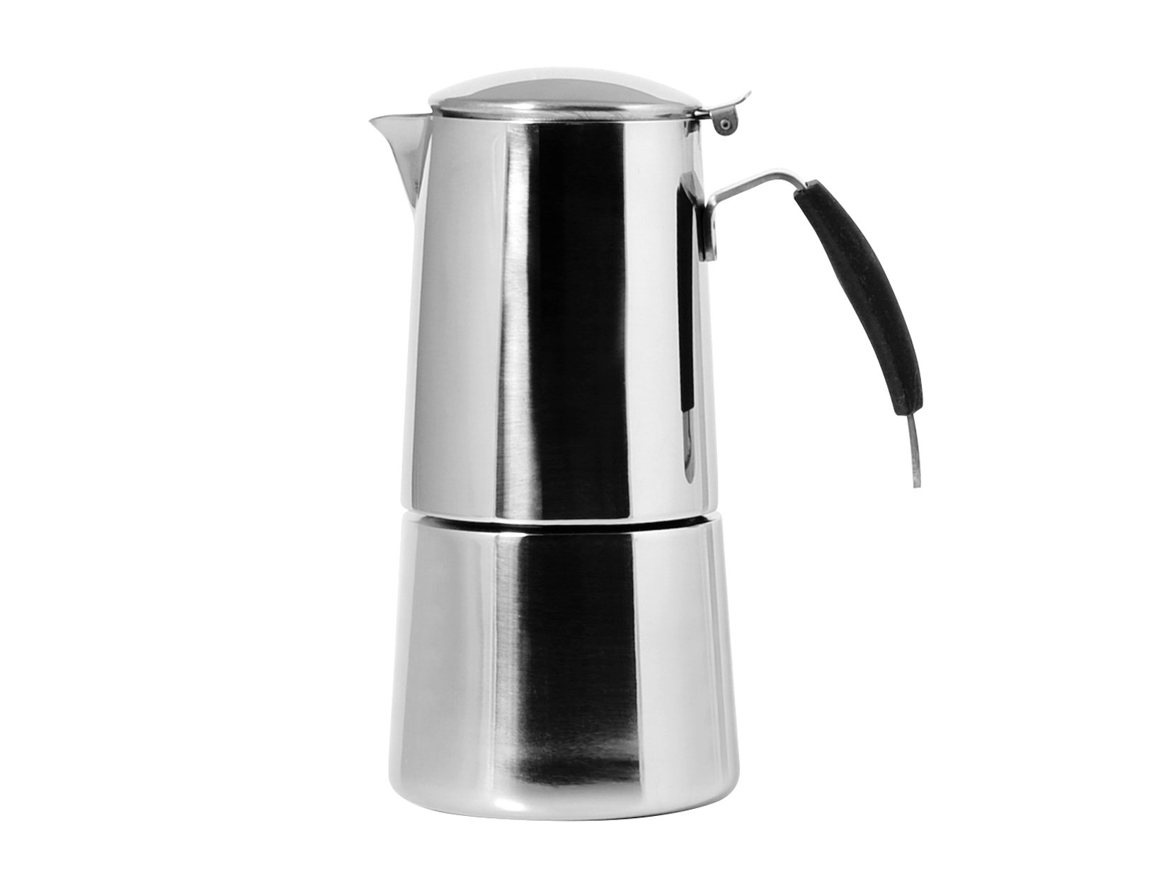ILSA Omnia Espresso Coffee Maker, Stainless Steel, Silver, 4 Cups — image 1