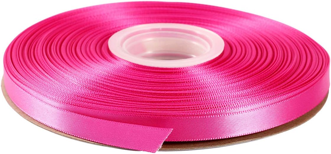 ITIsparkle 3/8" Inch Double Faced Satin Ribbon 50 Yards-Roll Set for Gift Wrapping Scrap Books Party Favor Hair Braids Baby Shower Decoration Floral Arrangement Craft Supplies, Garden Rose Ribbon