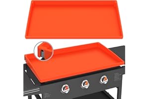 BESSIO Silicone Griddle Mat Cover for Blackstone - 28 Inch True All-Encompassing Coverage Heavy Duty Food Grade Grill Buddy Mat, All Season Cooking Surface Protective Cover