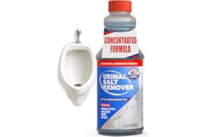 ESCENTILE Commercial-Grade Urinal Salt Remover – Made in the USA – Odor Neutralizing Urinal Cleaner for Salt, Calcium, Rust and Scale Build-Up – Safe For All Plumbing – 32 fl oz