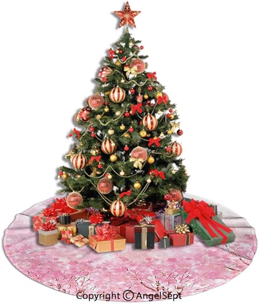 baby pink christmas tree decorations