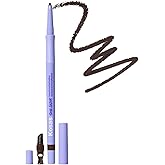 Kosas Soulgazer Gel Eyeliner (Allure) - Waterproof, Smudge-Proof Pen with Hyaluronic Acid - Retractable Eyeliner Pencil with Sharpener & Smudger, Long-Lasting - Dark Brown Matte