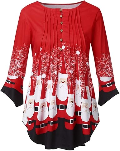 womens plus size christmas tunics