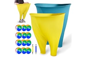 Olaiti Granny Pants Yard Game,Outdoor Game for Adults and Family.Includes 2 Giant Granny Funny Pants, 12 Bouncy Balls, and 2 Pumps, Fun Backyard Games,Adult Party Games and Field Day Games.