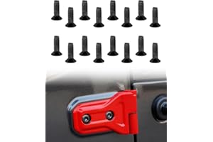 VELVETUNVILLAY Door Hinge Bolt Screw Fit for Jeep Wrangler JK JKU JL JLU Gladiator JT 2007-2023, Replace 6509101AA 06512030AA