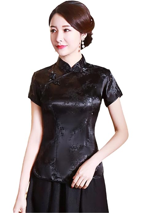 oriental satin top