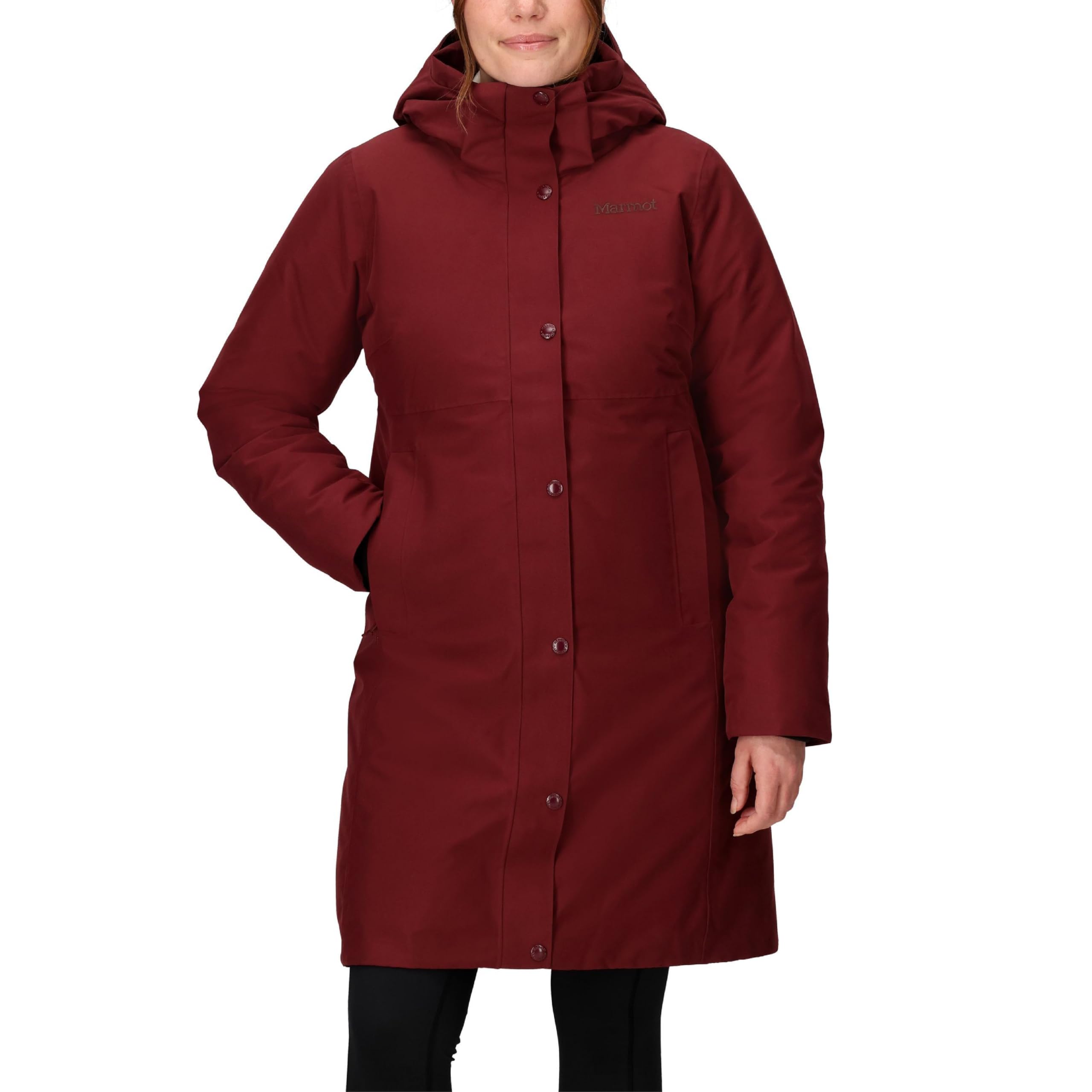 MARMOT Women’s Chelsea 700 Down Fill Coat with Hood, Acai Berry, X-Large