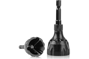 Luckyway 1/8"-3/4" Deburring External Chamfer Tool, Tungsten Carbide Blade, Deburring Drill Bit, Remove Burr Tools, Repairing Damaged Metal Steel Screws, Bolts and Fasteners