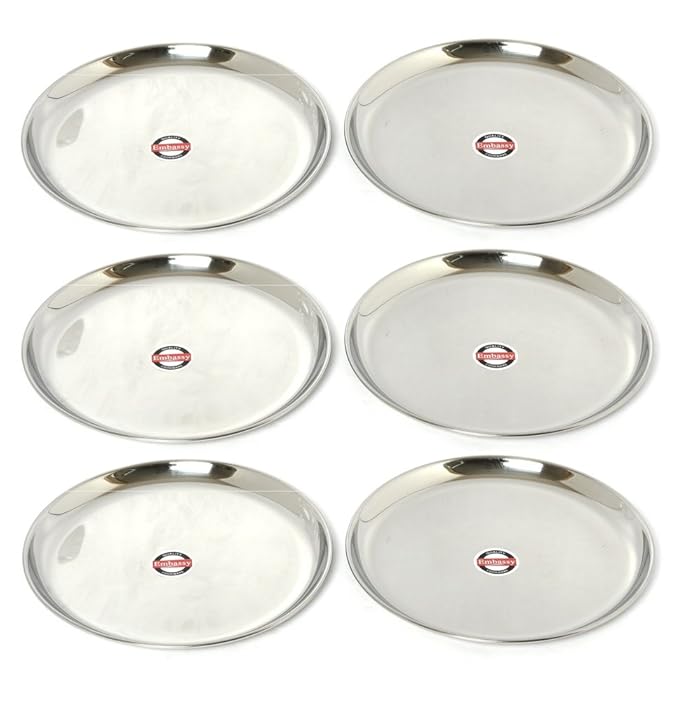 Buy Embassy China Plate Spl/Quarter Plate, Size 8, 18.1 cms (Pack of 6