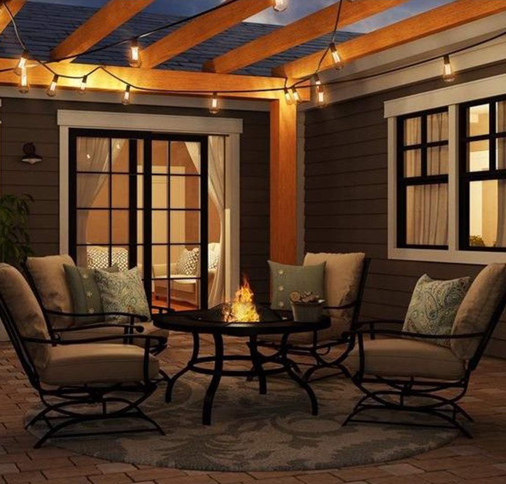 25Ft Edison Outdoor String Lights with Edison Bulbs,UL Listed Backyard
