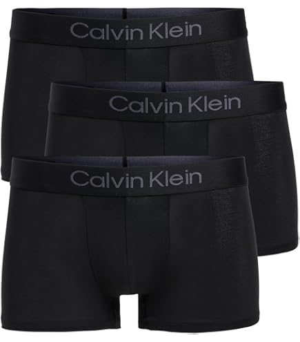 Amazon.com: Calvin Klein Icon Cotton Stretch 3-Pack Low Rise Trunk