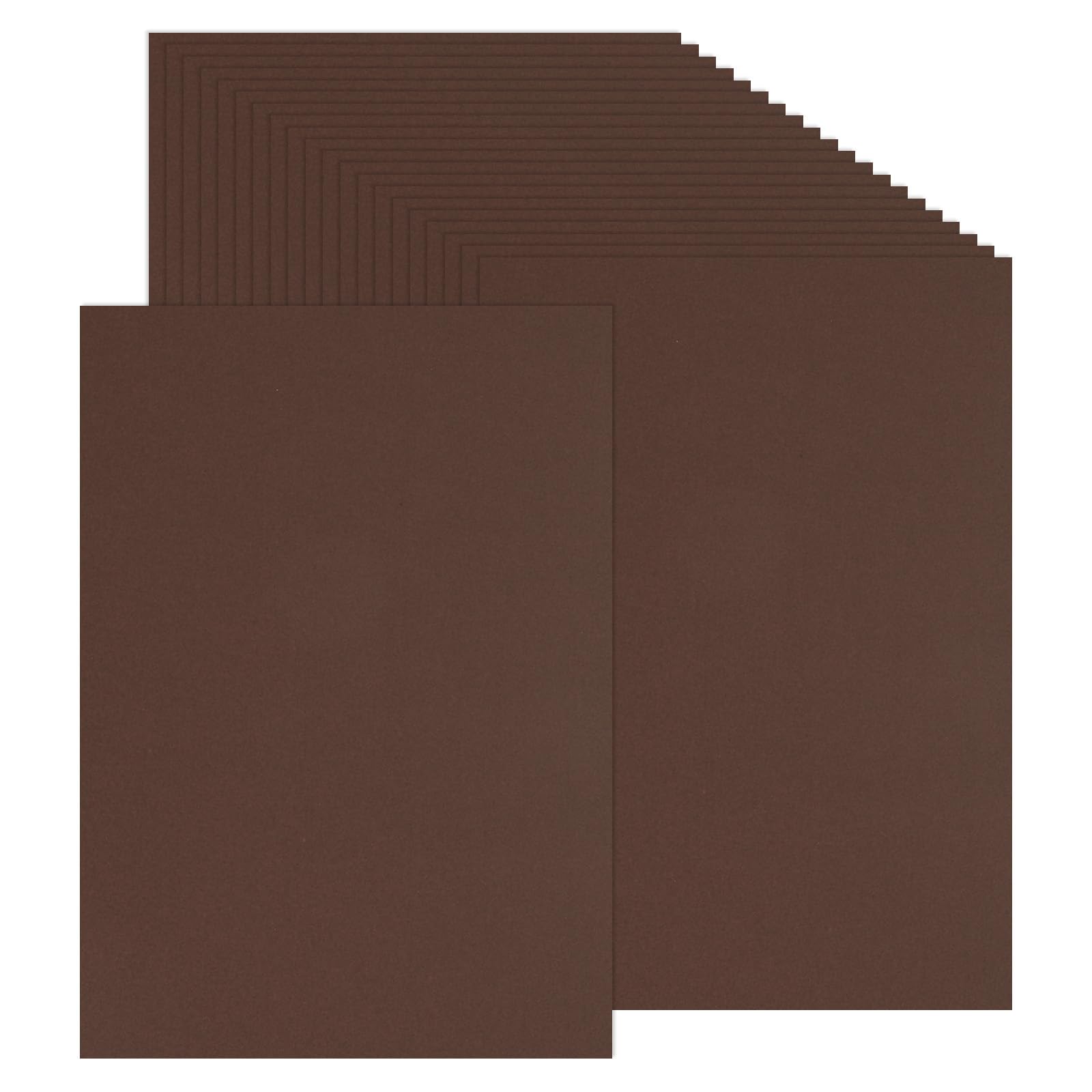 PATIKIL 100 Sheets Colored Cardstock Paper, A4 Size 230GSM Thick Card Stock Printed Colored Paper for DIY Crafts Scrapbooking Card Making Party Decors, Brown