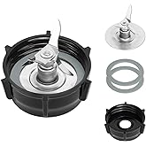 Ice Blade &amp; ABS Base with 2 O-Ring Gaskets, Compatible with Oster Blender | Osterizer blender replacement parts, durable stainless steel blades for smooth blending, ABS plastic base