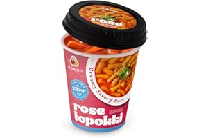 [3Things] Korean street food Topokki/Instant Tteokbokki cup/Korean Tteokbokki/Korean food (Rose)