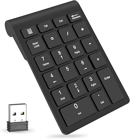 Amazon Com Teclado Numerico Inalambrico Teclado Numerico Numpad 22 Teclas Portatil 2 4 Ghz Cuentas Financieras Teclado Extensiones 10 Teclas Para Ordenador Portatil Pc Escritorio Surface Pro Portatil Computers Accessories
