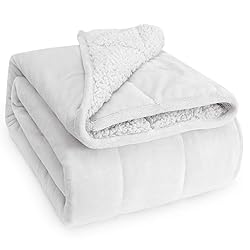 Wemore Sherpa Fleece Weighted Blanket for Adult, 15