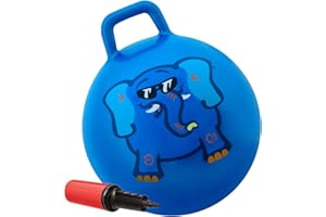 WALIKI Hopper Ball for Kids| Hippity Hop | Jumping Hopping Therapy Ball | Field Day | Blue (Ages: 7-9 (20"/50CM))