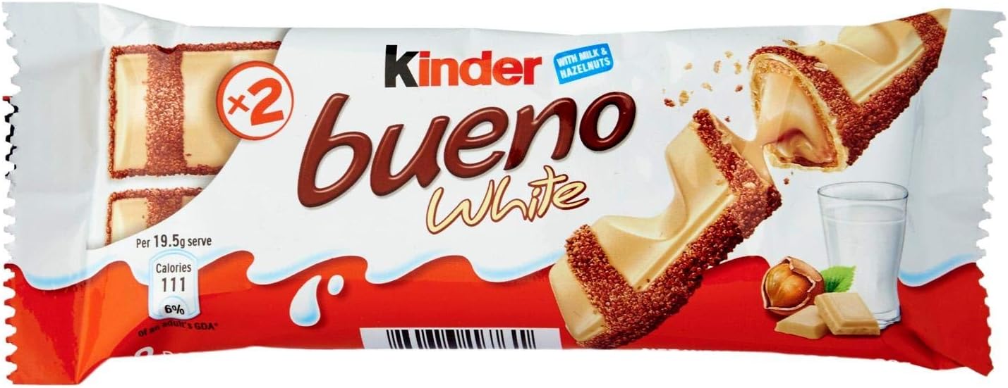 Kinder - Bueno white chocolat blanc: Amazon.es: Alimentación y bebidas