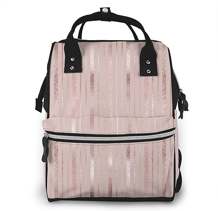rose gold nappy bag