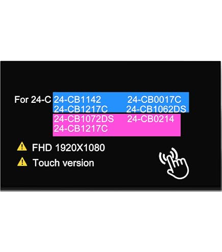Touch Screen LCD Panel 23.8 FHD HP 24-K 24-k0106d L17303-274 LM238WF5