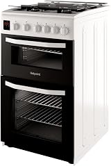 Hotpoint HD5G00CCWUK 50cm Gas Cooker Double Cavity White view 2
