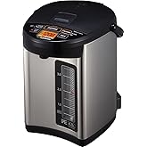 Zojirushi CV-JAC40XB Water Boiler & Warmer, 4.0-Liter, Stainless Black
