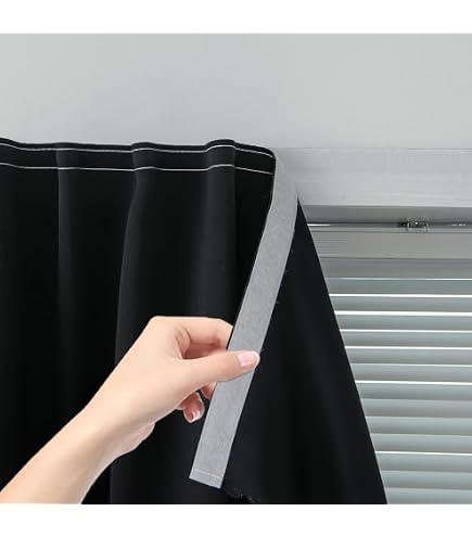 Rideau D'armoire En Toile De Lin Avec Piste Adhésive - Protection Anti-poussière, Sans Perçage, Style Bohème - 14