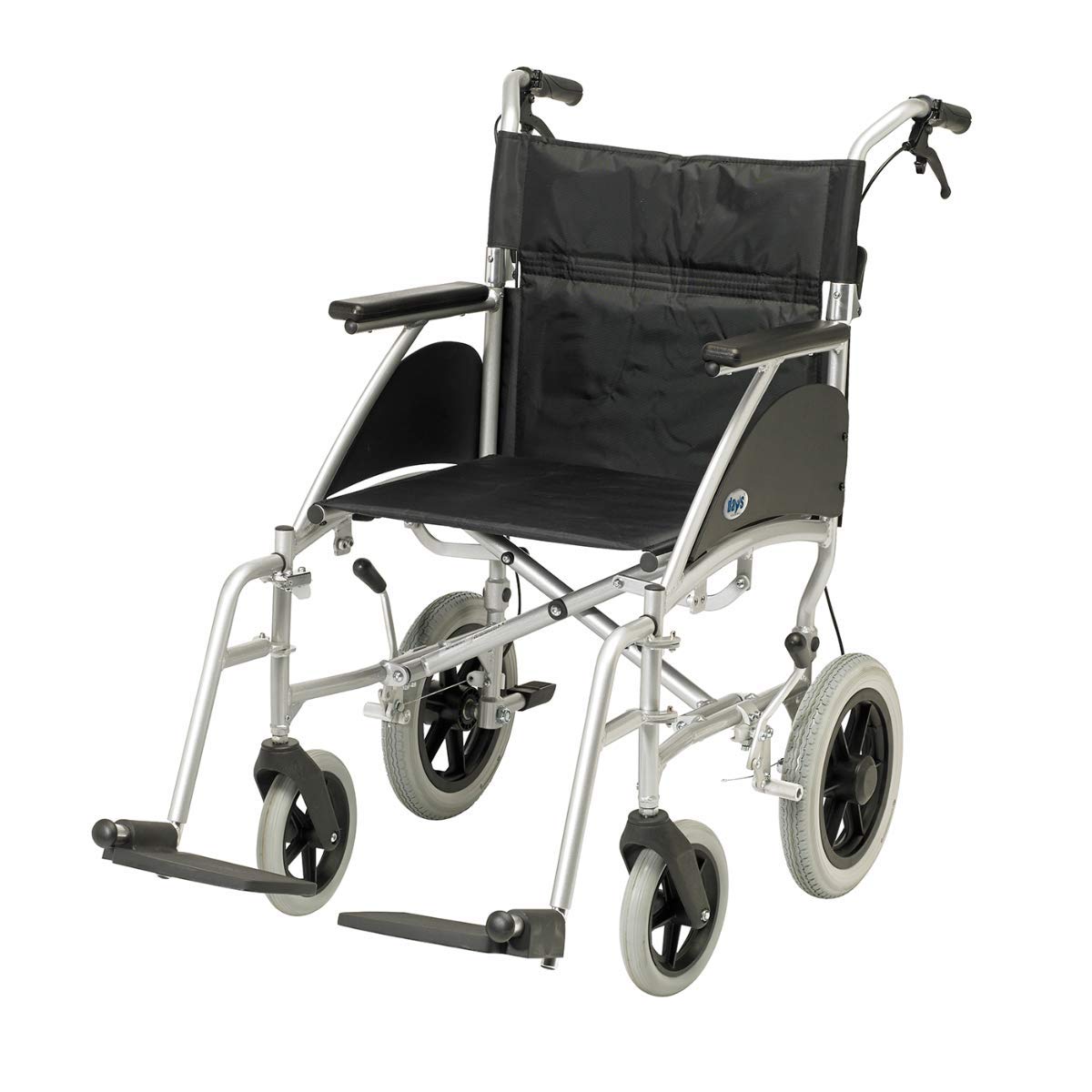 Days Swift Attendant Propelled Wheelchair, 46cm, Cool Silver