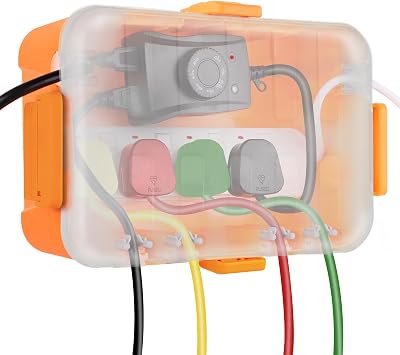 Restmo Large Outdoor Electrical Box with Transparent Lid IP54 Weatherproof