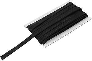 MECCANIXITY Piping Cord Trim 12 Yards 1/2 Inch Piping Tape for Sewing DIY Crafting Fabric Edge Trim Black