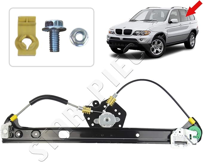 Lève-vitre électrique Arrière Droit Pour BMW X5 E53 (2000-2006) - Mécanisme Complet De Remplacement