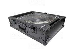PROX RACING PARTS ProX XS-RANE12BL ATA-300 Style Flight Case, For Rane 12 Motorized DJ Control System, Pro Audio Equipment Storage, Black on Black