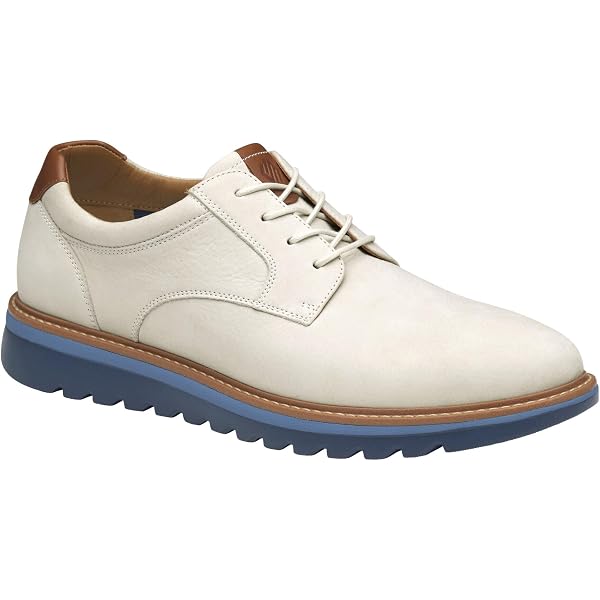 Johnston & Murphy White and Brown Oxfords Sleek Design Men main image 3