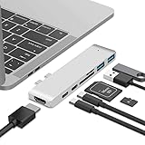 USB C Hub Adapter for MacBook Air 2019/2018, Gbivbe