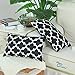 CaliTime Pack of 2 Soft Canvas Pillow Covers Cases for Couch Sofa Home Decor Modern Quatrefoil Accent Geometric 12 X 20 Inches Black