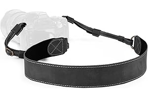 MegaGear SLR, DSLR Sierra Series Genuine Leather Camera Shoulder or Neck Strap