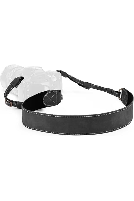 Cinghia Per Fotocamera MegaGear In Vera Pelle - Regolabile Per DSLR E SLR - Foto 9