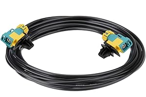 Eightwood Waterproof Fakra Z Female to Female Extension Cable 10 Feet for Car Stereo Head Unit, Factory Wired Backup Camera, 
