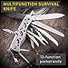 Multipurpose Multifunction Pocket Knife - Army Knife - Outdoor EDC Knives Folding - 13 Functions Swiss Knife - Grand Way 60016