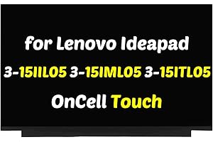 PEHDPVS for Lenovo ideapad 3-15IIL05 Screen Replacement for ideapad 3-15IML05 LCD for 3-15ITL05 Display for 3-15ADA05 Digitizer 3-11L05 81WE 81WB 81X8 81W1 15.6" 1366X768 40 Pin Touch Screen Laptop Panel