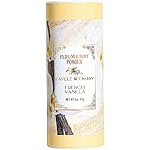 French Vanilla Scented Talc-Free Body Powder, Perfumed Dusting Powder, Camille Beckman 3 Ounce