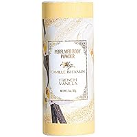 Camille Beckman Perfumed Body Powder, French Vanilla, 3 Ounce