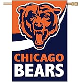 Team Sports America NFL Chicago Bears House Flag, 28 x 44, Double Sided Garden Flags for Outside, Outdoor Flags & Banners for Gardens Patio, Indoor Wall Decor Flag for Room