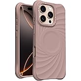 ORNARTO Vortuxe for iPhone 16 Pro Case 6.3" | 2X MIL-STD Drop Protection | Compatible with MagSafe | Sleek Aesthetic Liquid Silicone Phone Cover - Latte